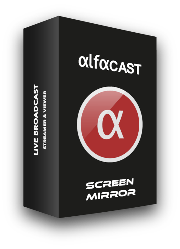 alfacast screen mirror product box image