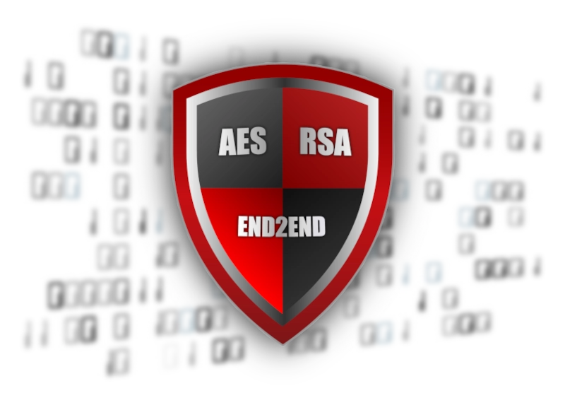 video streaming with AES and RSA encryption shield image