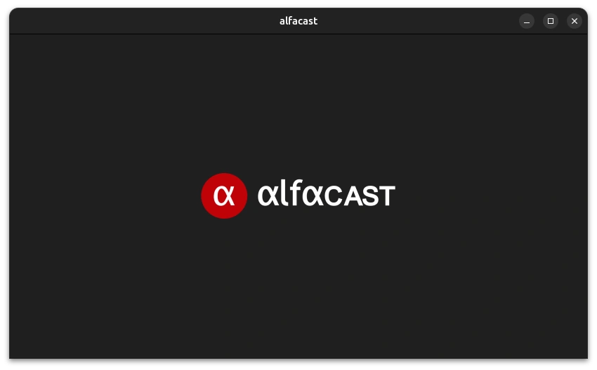 Linux screen mirroring splash screen window