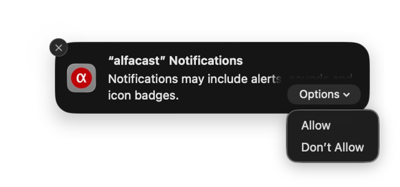 Mac screen mirroring app notifications