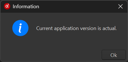 Alfacast screen mirror app is up to date