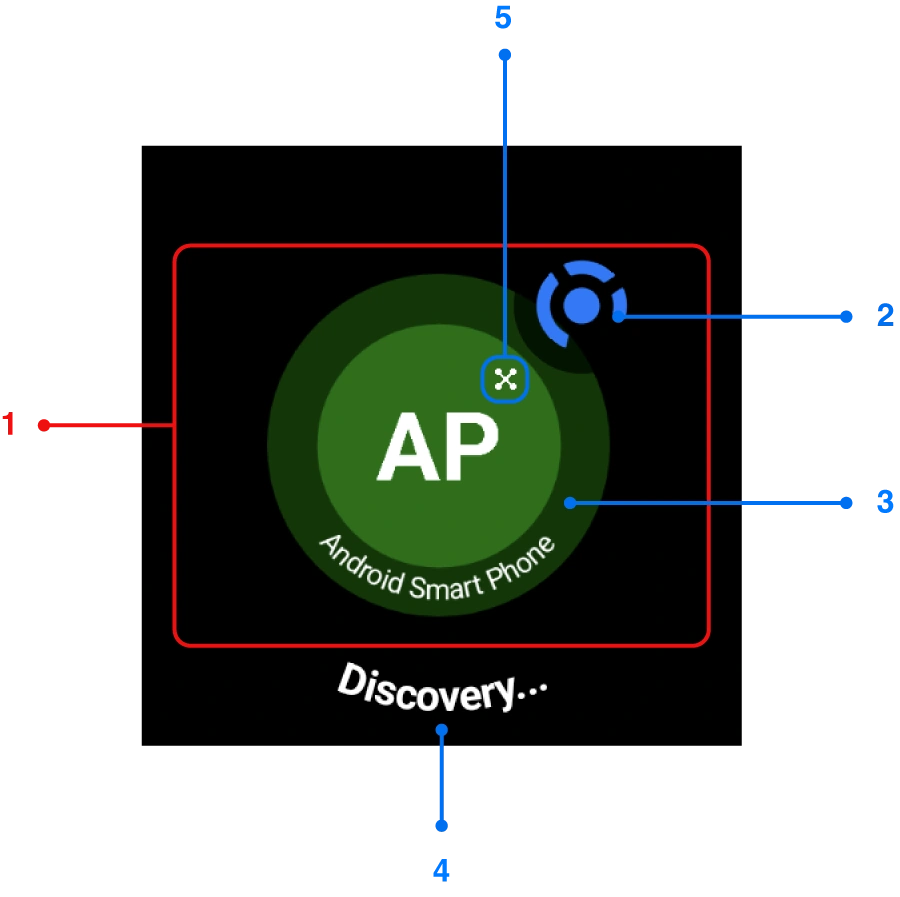 Wear OS screen mirroring main app window