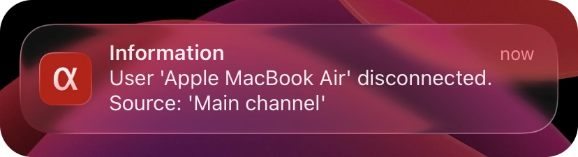 iPhone screen mirroring app notifications