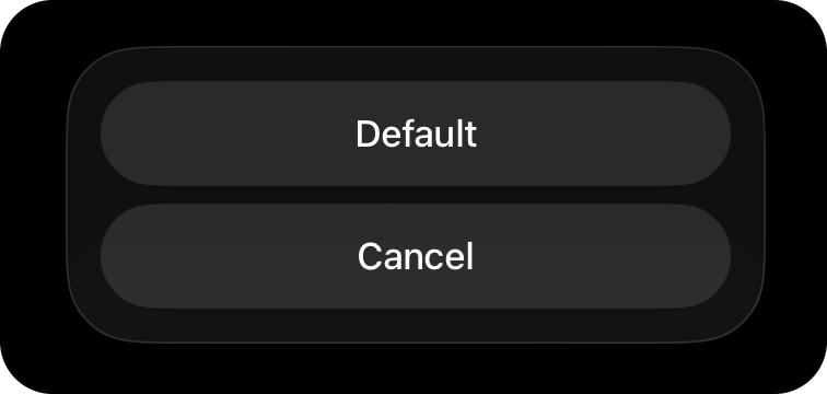 Settings default menu for iPhone screen mirroring