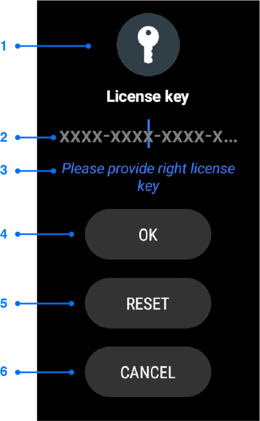 alfacast screen mirror app License key window for Wear OS